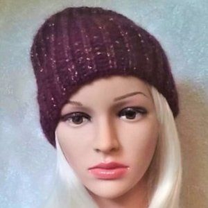 Italian Wool Mohair Knit Beanie Hat NWT